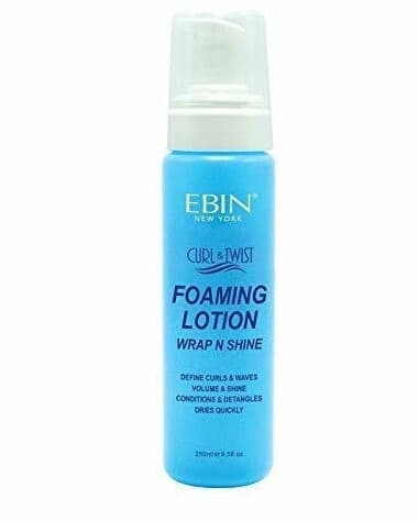 EBIN NEW YORK CURL & TWIST FOAMING LOTION WRAP N SHINE