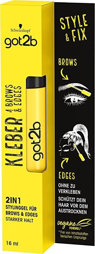 Got2b GLUE 4 BROWS & EDGES 2 in 1 GEL STRONG HOLD