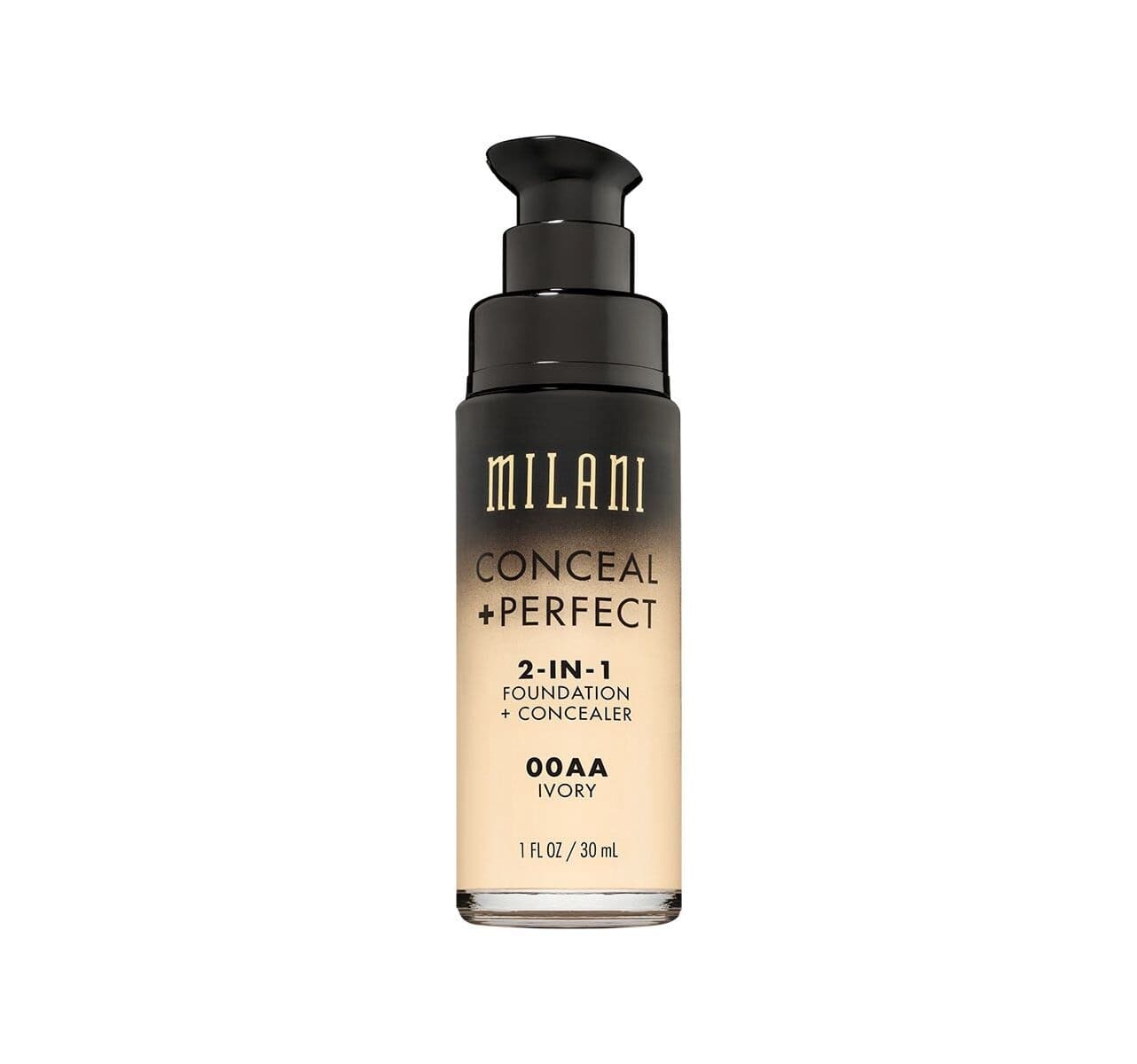 MILANI 2-IN-1 FOUNDATION + CONCEALER / 00AA - IVORY