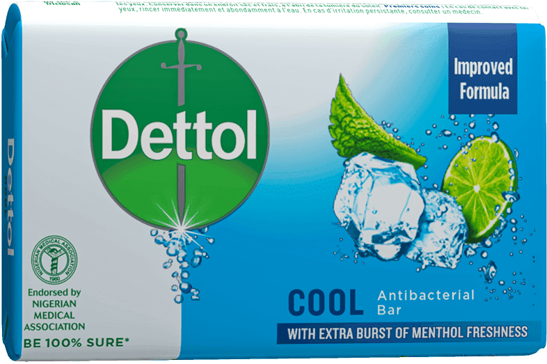 Dettol instant cool antibacterial bar / 110g