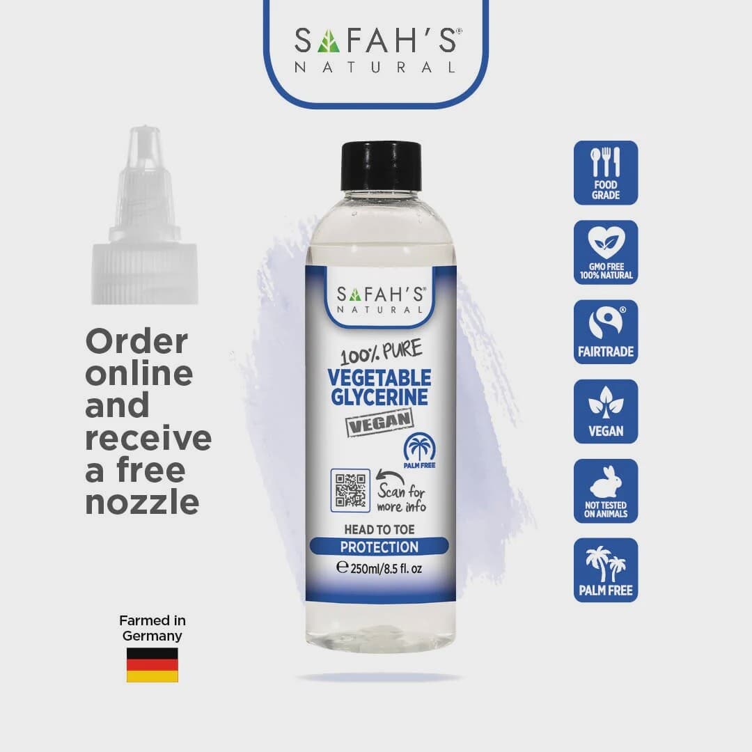 SAFAH'S NATURAL 100% PURE VEGETABLE GLYCERINE