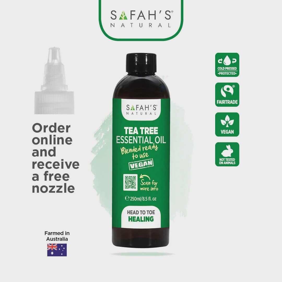 SAFAH'S NATURAL TEA TREE ESSENTIAL OIL BLENDED