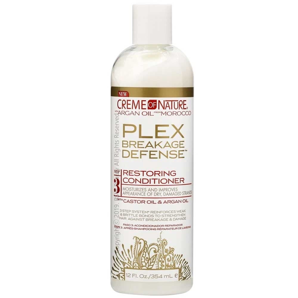 cream of nature with argan oil from morocco plex breakage defense step 3 restoring conditioner/ 12fl.oz / 354ml