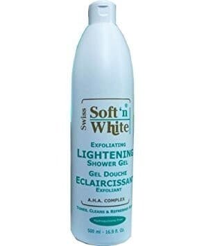 SOFT 'N WHITE EXFOLIATING LIGHTENING SHOWER GEL / 500ML / 16.9FL.OZ