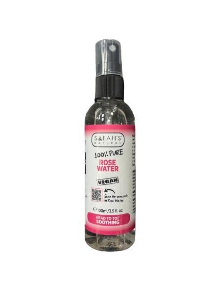 SAFAH'S NATURAL PURE ROSE WATER VEGAN 100ML