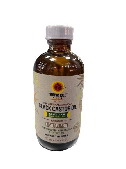 TROPIC ISLE LIVING SINCE 1992 BLACK CASTOR OIL / LIGHT BLEND FOR HAIR & SKIN / 4FL.OZ / 118ML
