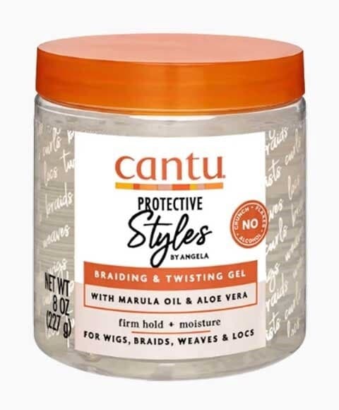 CANTU PROTECTIVE STYLES BY ANGELA BRAIDING & TWISTING GEL / 8FL.OZ / 227G