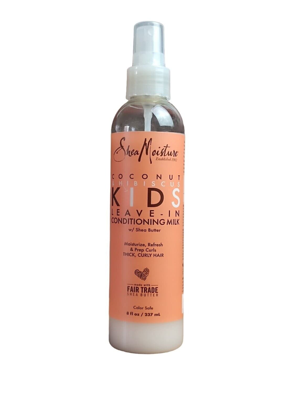 Shea moisture cocunut & hibiscus kids leave in conditioning milk 8fl.oz / 237ml