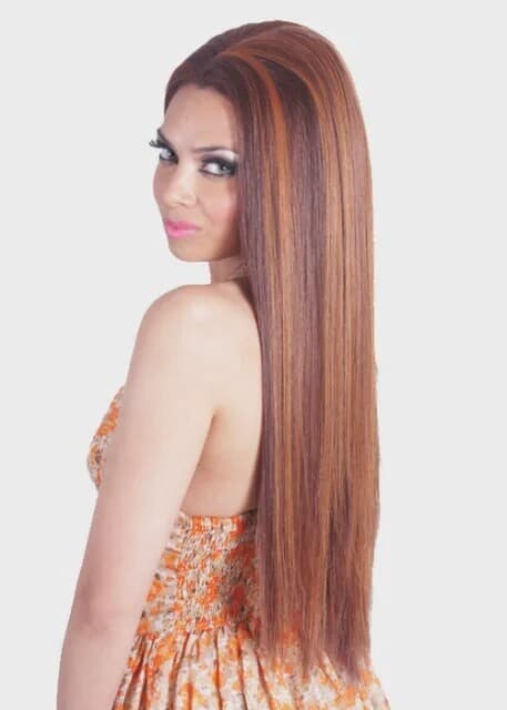 KALI ESSENTIAL / LFP01 100% HUMAN HAIR PREMIUM BLEND SWISS LACE FRONT WIG