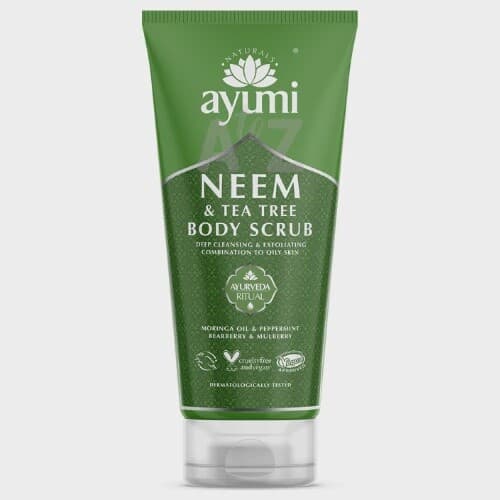 AYUMI NEEM AND TEA TREE BODY SCRUB/ 200 ML