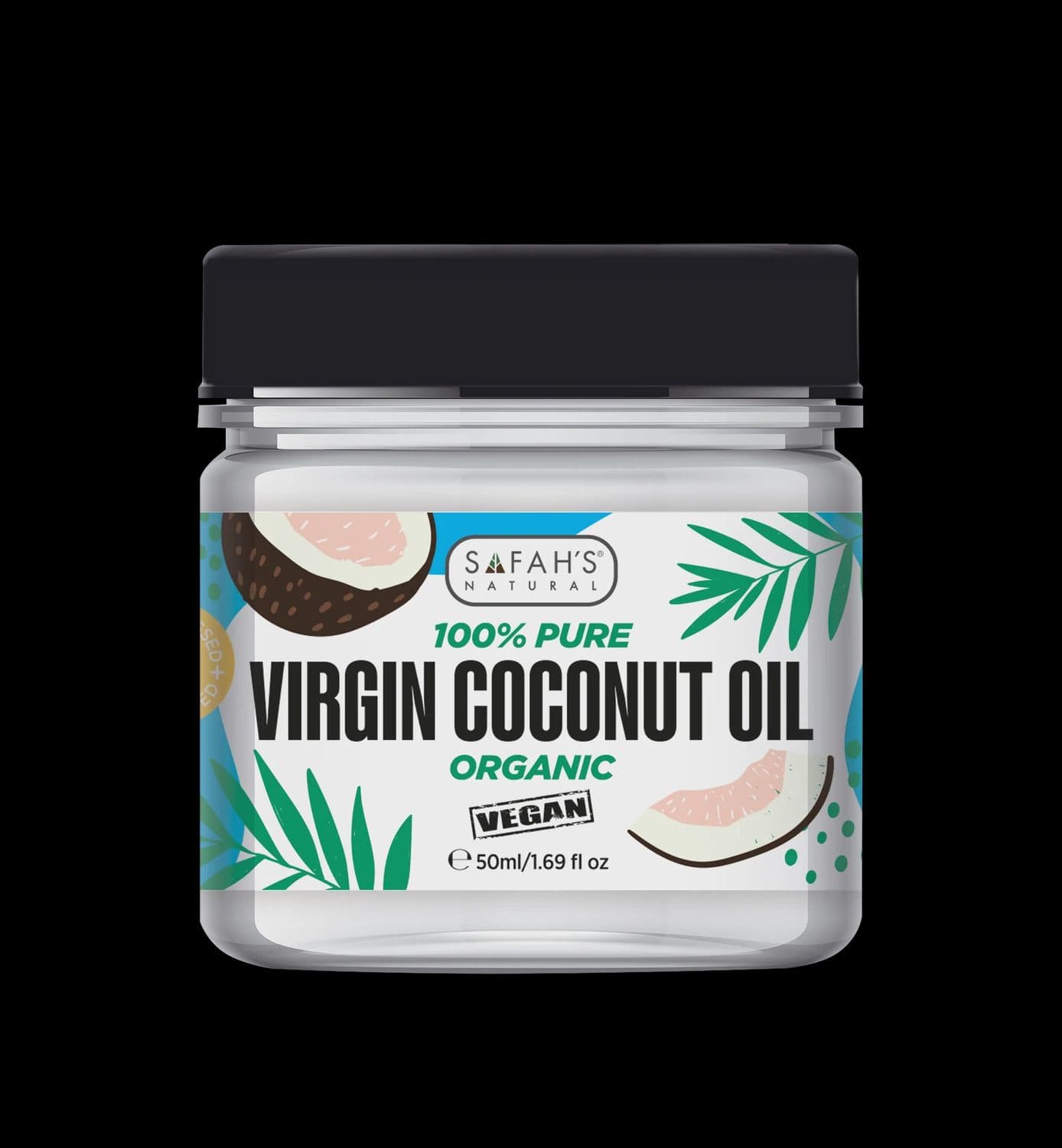 SAFAH'S ORGANIC COCONUT OIL 100% PURE - JAR OF PURITY FOR BEAUTY AND WELLBEING