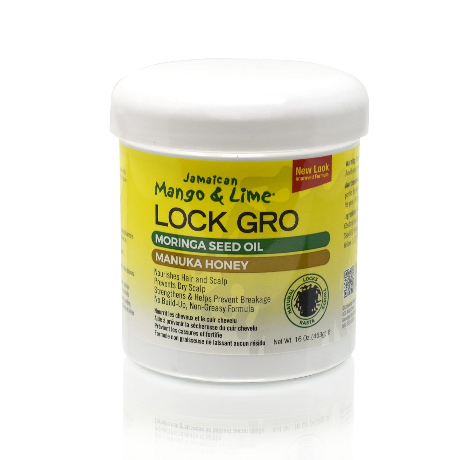 JAIMACAN MANGO & LIME LOCK GRO MORINGA SEED OIL AND MANUKA HONEY 453g