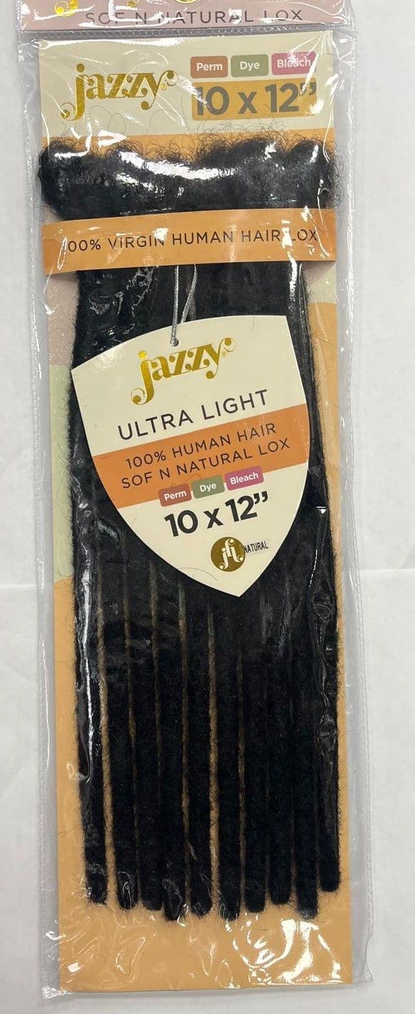 JAZZY HUMAN HAIR LOX NATURAL STRAIGHT 12"
