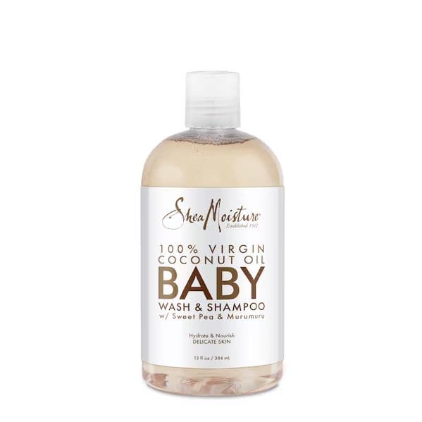 SHEA MOISTURE 100% VIRGIN COCONUT OIL BABY WASH & SHAMPOO / 13FLOZ / 384 ML