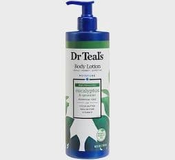 Dr Teal's Body Lotion, 24 Hour Moisture with Eucalyptus & Spearmint Essential Oils, 18 fl oz