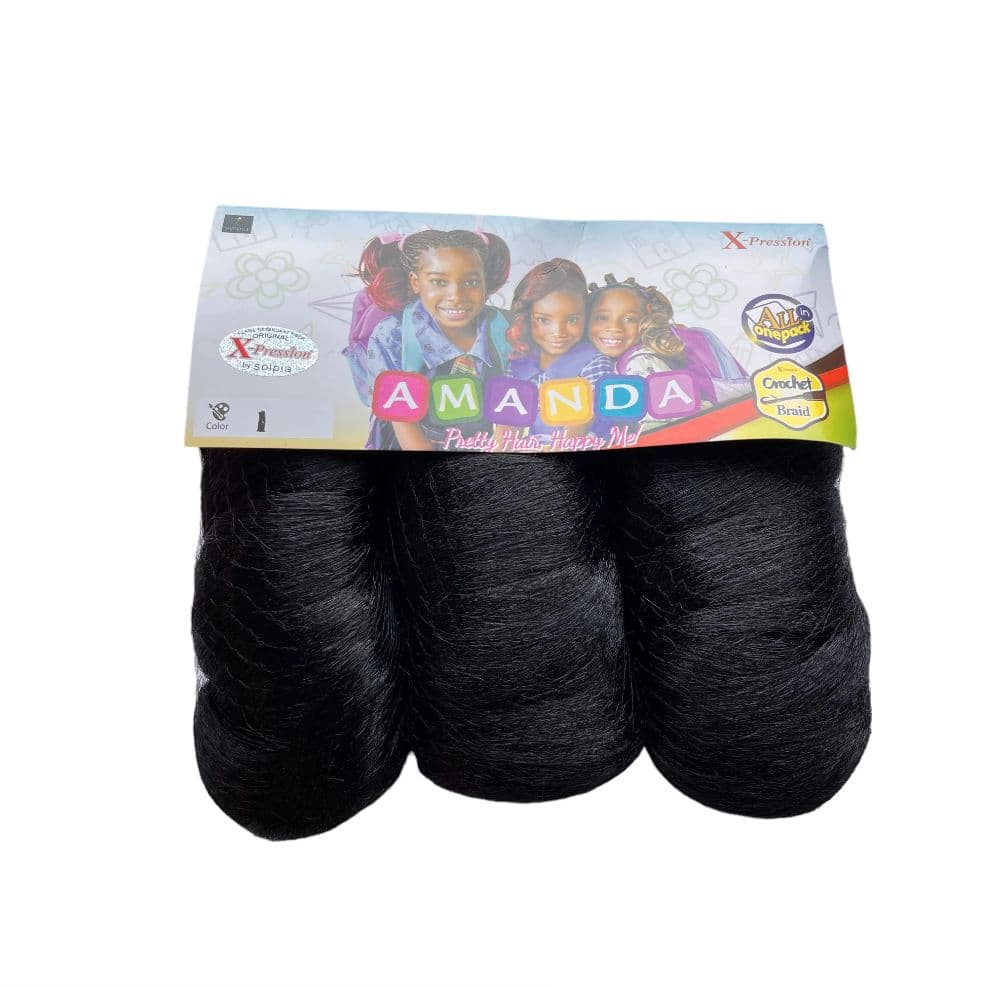 Amanda Xpression French Curly Braids Hair Extensions 30" Short french curl