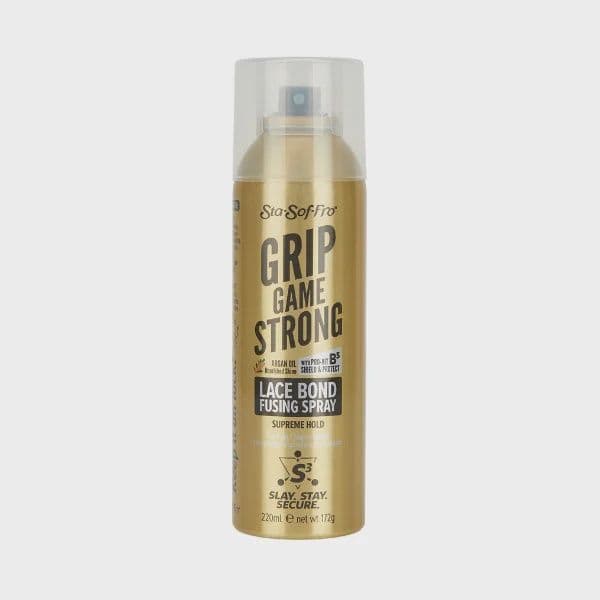 STA-SOF-FRO GRIP GAME STRONG LACE BOND FUSING SPRAY SUPREME HOLD 220ML