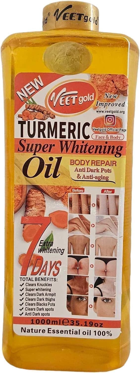 VEETGOLD BODY CORRECTOR TURMERIC WHITENING & GLOWING OIL 500mi