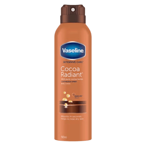 VASELINE COCOA RADIANR CONTINUOUS SPRAY BODY LOTION 190ML