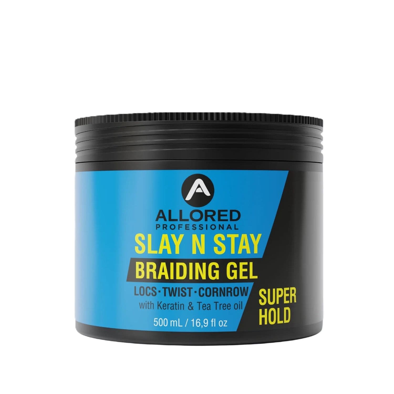 ALLORED Slay N Stay BRAIDING GEL SUPER HOLD WITH Keratin & Tea Tree Oil 500ml